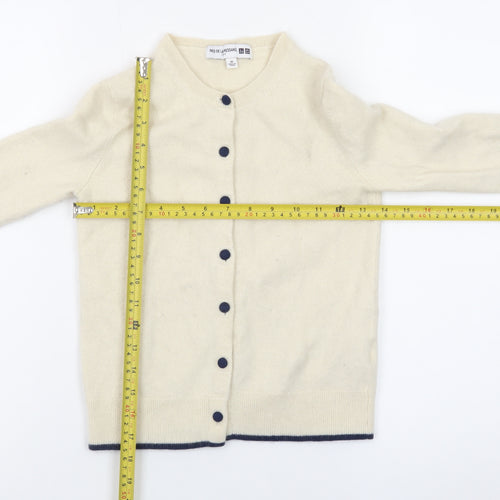 Ines de la Fressange Uniqlo Women’s Ivory XS Wool Cardigan