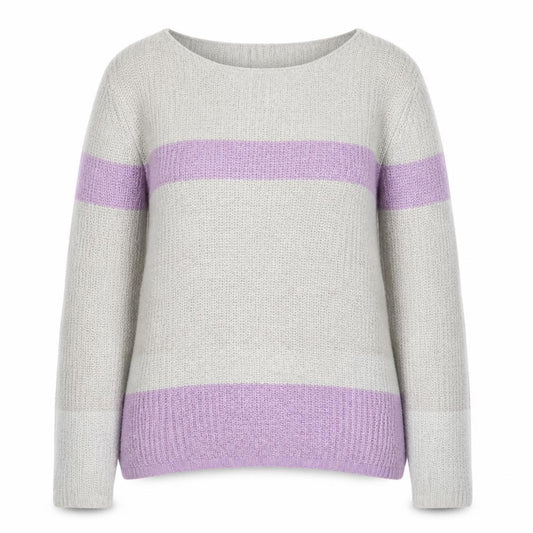Front view of Gap Women's Multicoloured Striped Knit jumper, size M