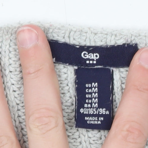 Gap Women's Multicoloured Striped Knit Pullover Jumper Size M