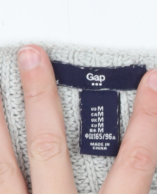 Gap Women's Multicoloured Striped Knit Pullover Jumper Size M