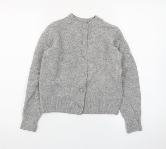 Uniqlo Comptoir des Cotonniers Women's Grey 2XS Wool Cardigan