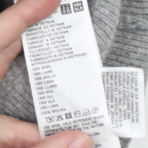Uniqlo Comptoir des Cotonniers Women's Grey 2XS Wool Cardigan
