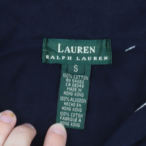 Lauren Ralph Lauren Women's Navy Cotton Pullover Sweatshirt S