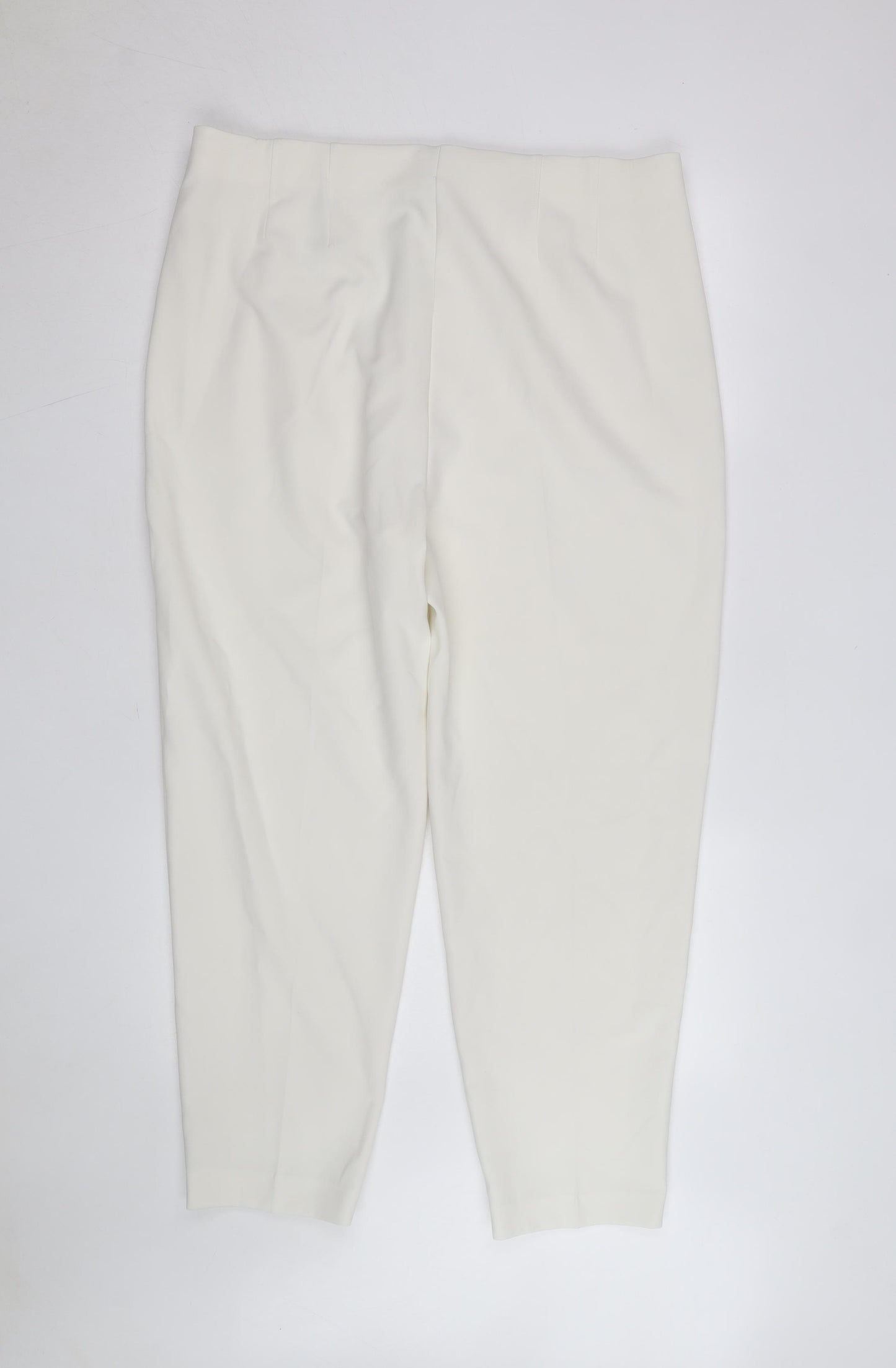 Marks and Spencer Women’s Ivory Tapered Dress Pants Size 18 Long
