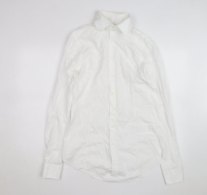 Willman Men's White 42 Regular Fit Long Sleeve Cotton Dress Shirt