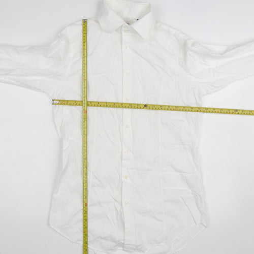 Willman Men's White 42 Regular Fit Long Sleeve Cotton Dress Shirt