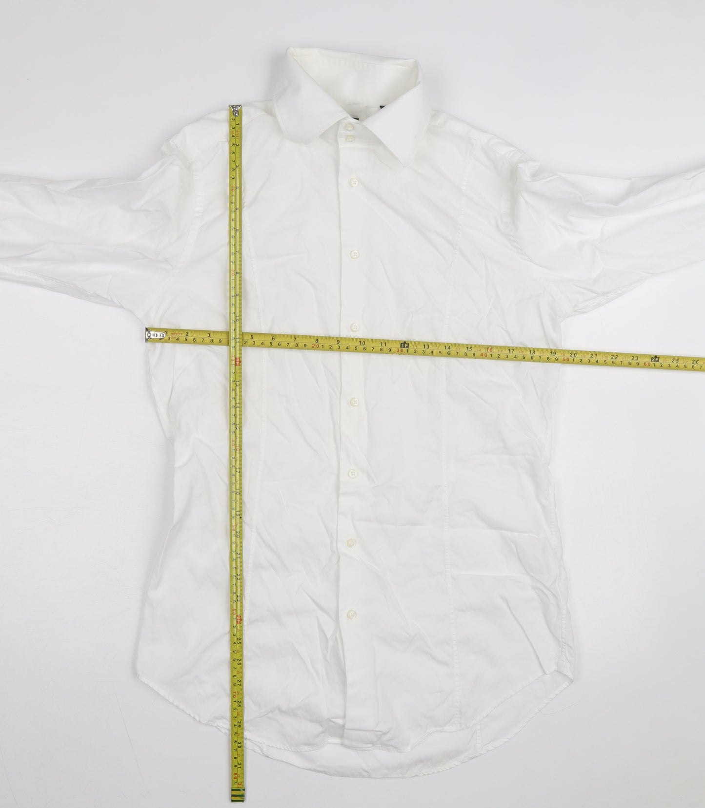 Willman Men's White 42 Regular Fit Long Sleeve Cotton Dress Shirt