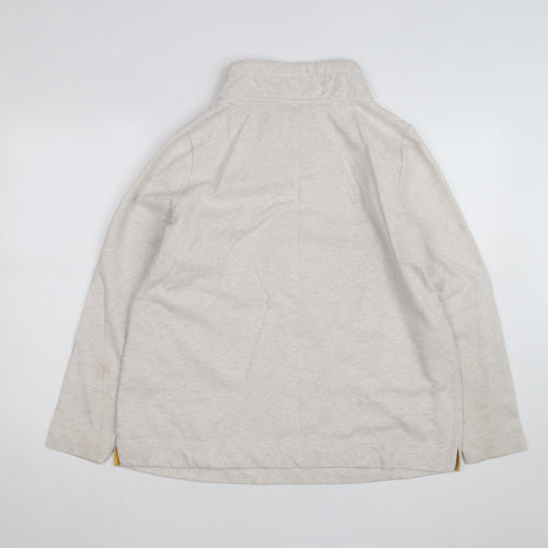 Bonmarché Women Beige Floral Print Pullover Hoodie Size 16