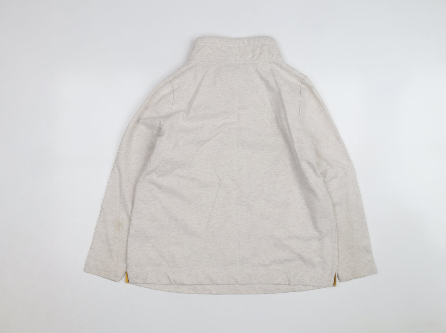 Bonmarché Women Beige Floral Print Pullover Hoodie Size 16