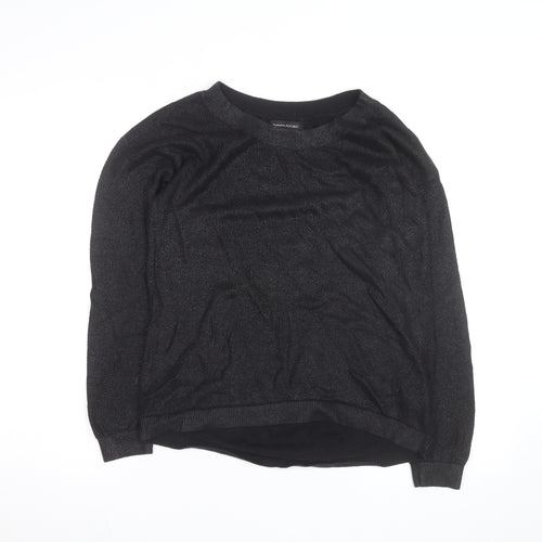 Banana Republic Men's Black Crew Neck Knit Jumper Size S