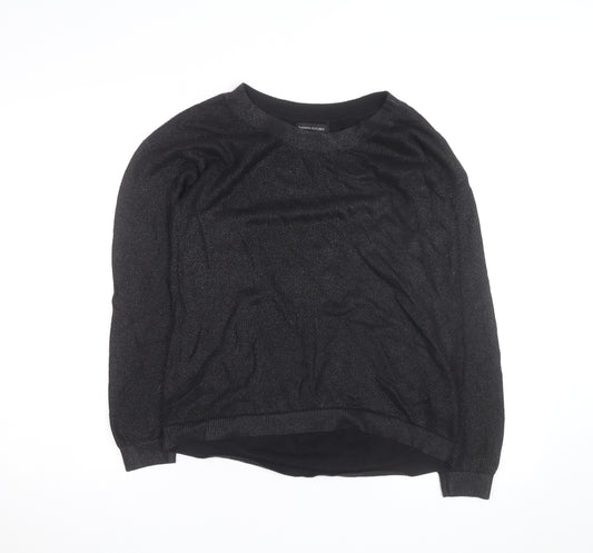 Banana Republic Men's Black Crew Neck Knit Jumper Size S
