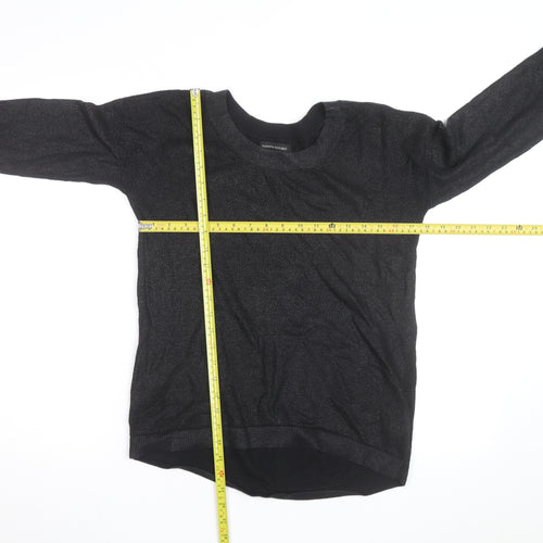 Banana Republic Men's Black Crew Neck Knit Jumper Size S