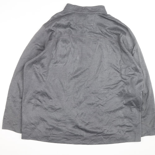 Nike Golf Men's Grey 2XL 1/4 Zip Polyester Activewear Jacket