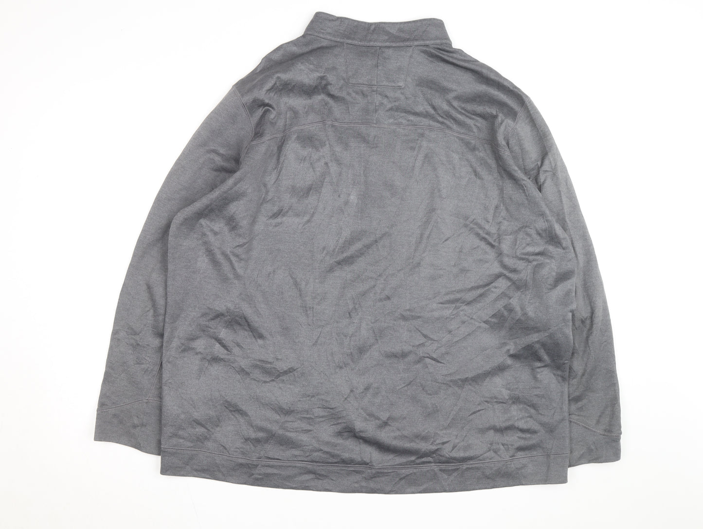 Nike Golf Men's Grey 2XL 1/4 Zip Polyester Activewear Jacket