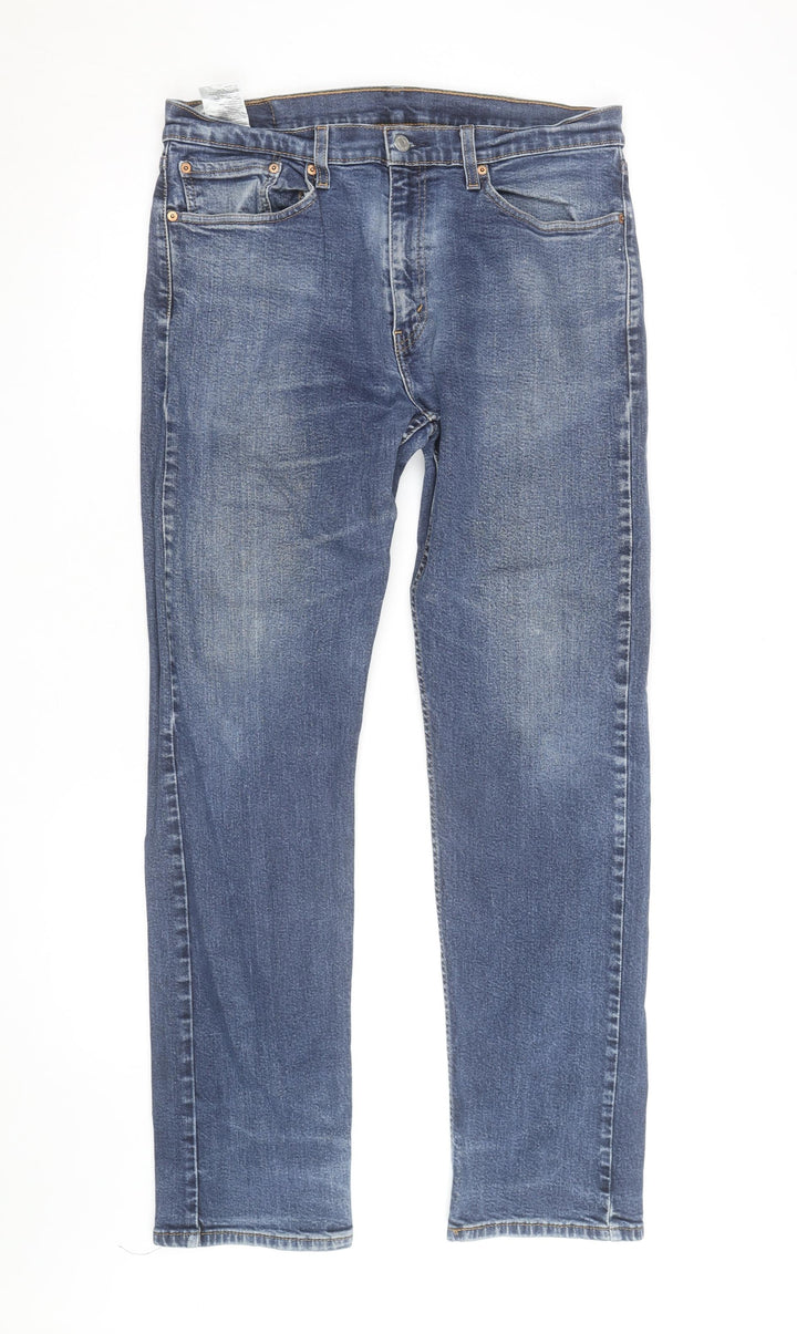 Levi's Men's Blue 505 Regular Fit Straight Denim Jeans W34 L34
