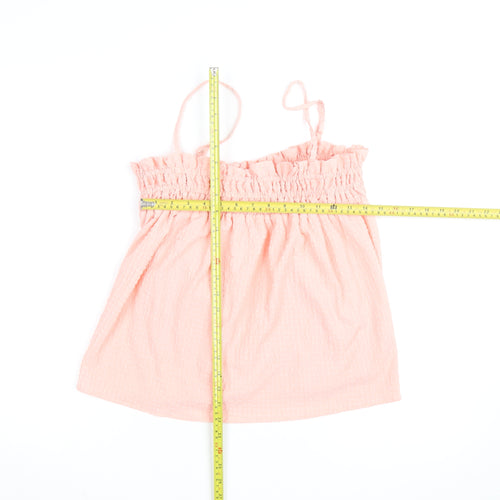 ASOS DESIGN Women’s Pink Camisole Top Size 8 Sleeveless Ruffle Style