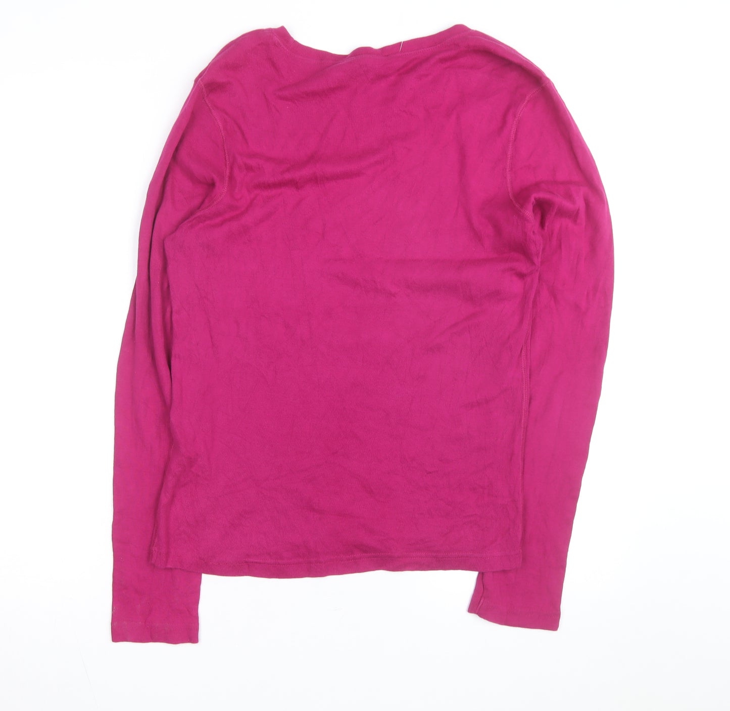 Ralph Lauren Men Pink Long Sleeve Cotton Crew Neck T-Shirt XL