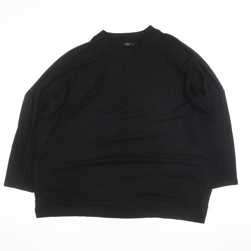 Next Men's Black XL Crew Neck Cotton Knit Pullover Jumper