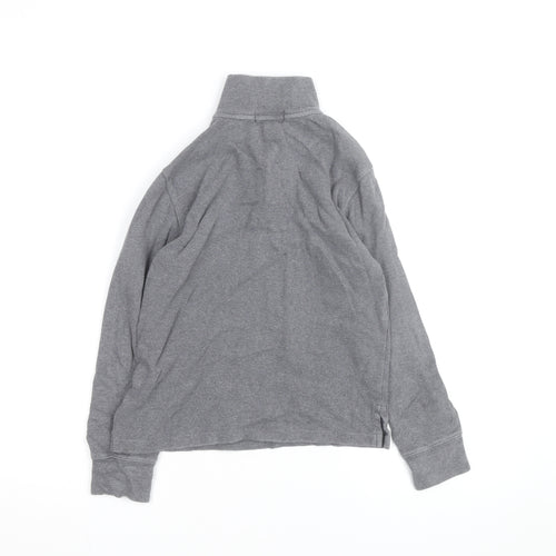 Ralph Lauren Boys Grey 1/4 Zip Fleece Jumper M 10-12 Years