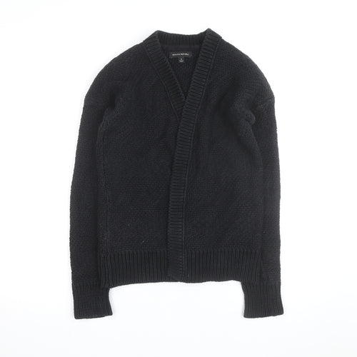Banana Republic Women's Black Chunky Knit Wool Blend Cardigan S