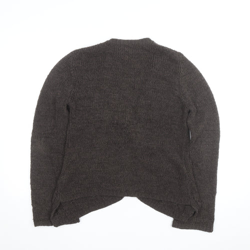 Marks and Spencer Per Una Women's Brown V-Neck Knit Cardigan M
