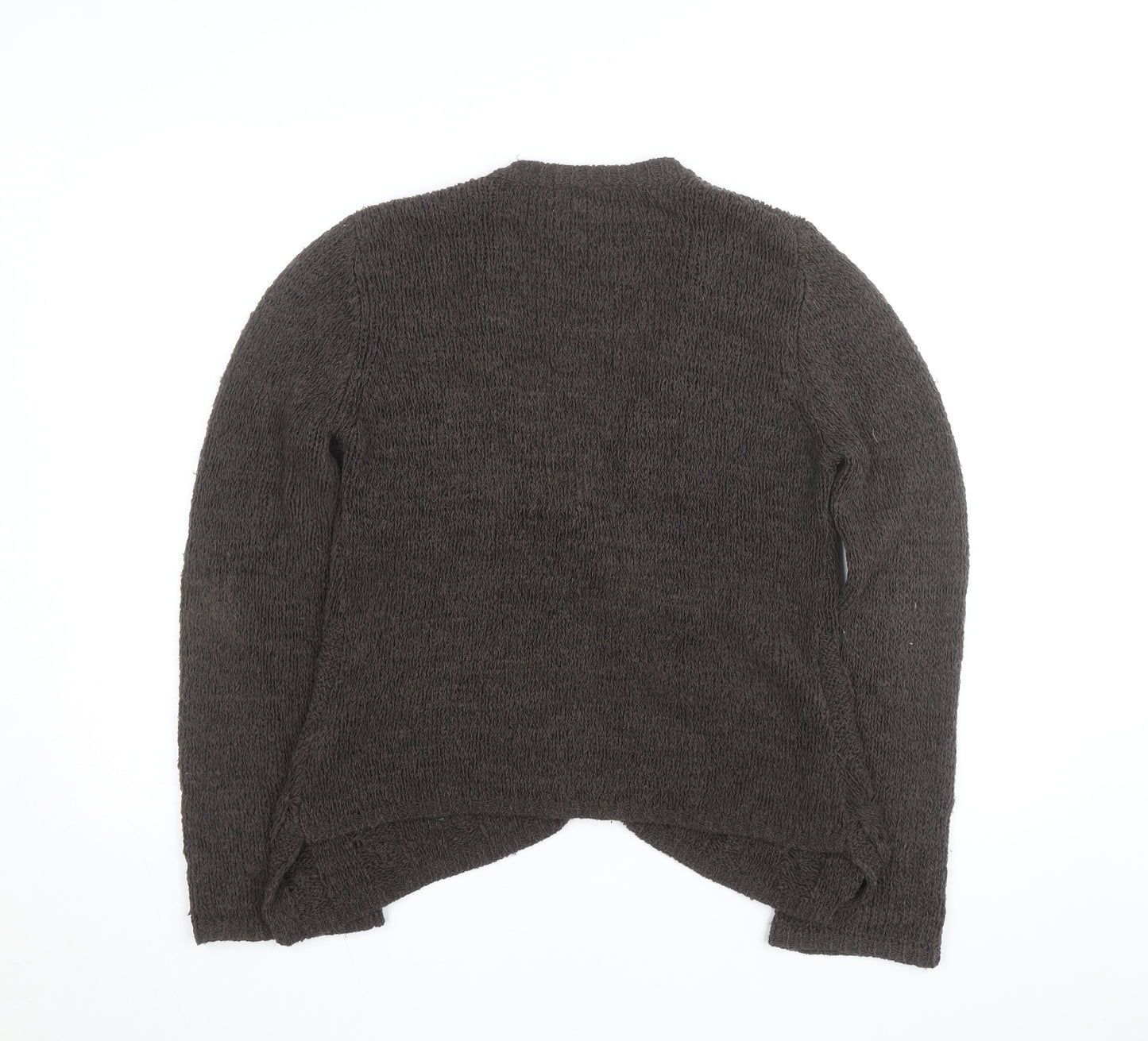 Marks and Spencer Per Una Women's Brown V-Neck Knit Cardigan M