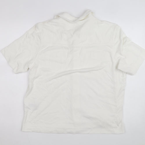 Marks and Spencer Autograph Men's White Regular Fit Button-Up Shirt L