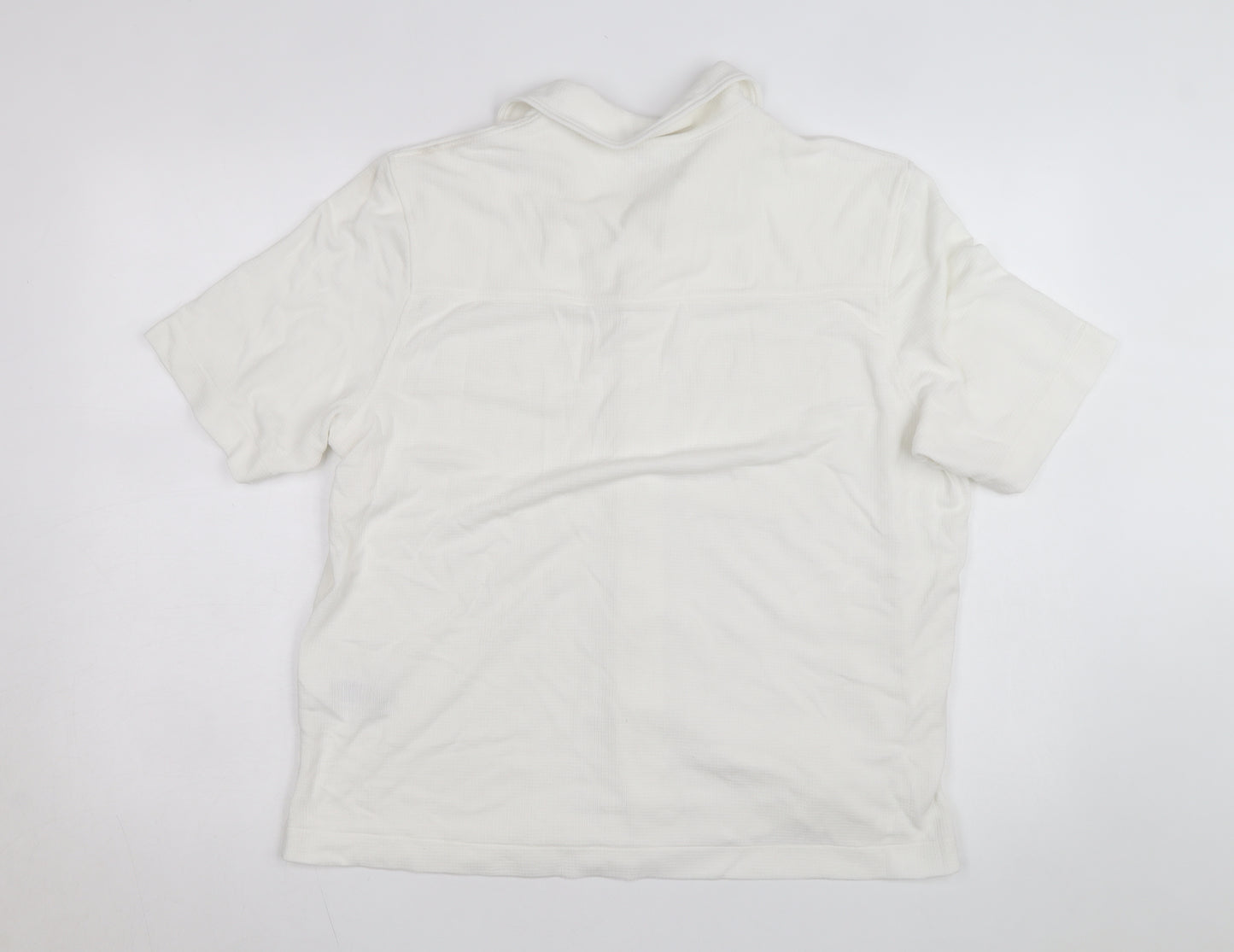 Marks and Spencer Autograph Men's White Regular Fit Button-Up Shirt L