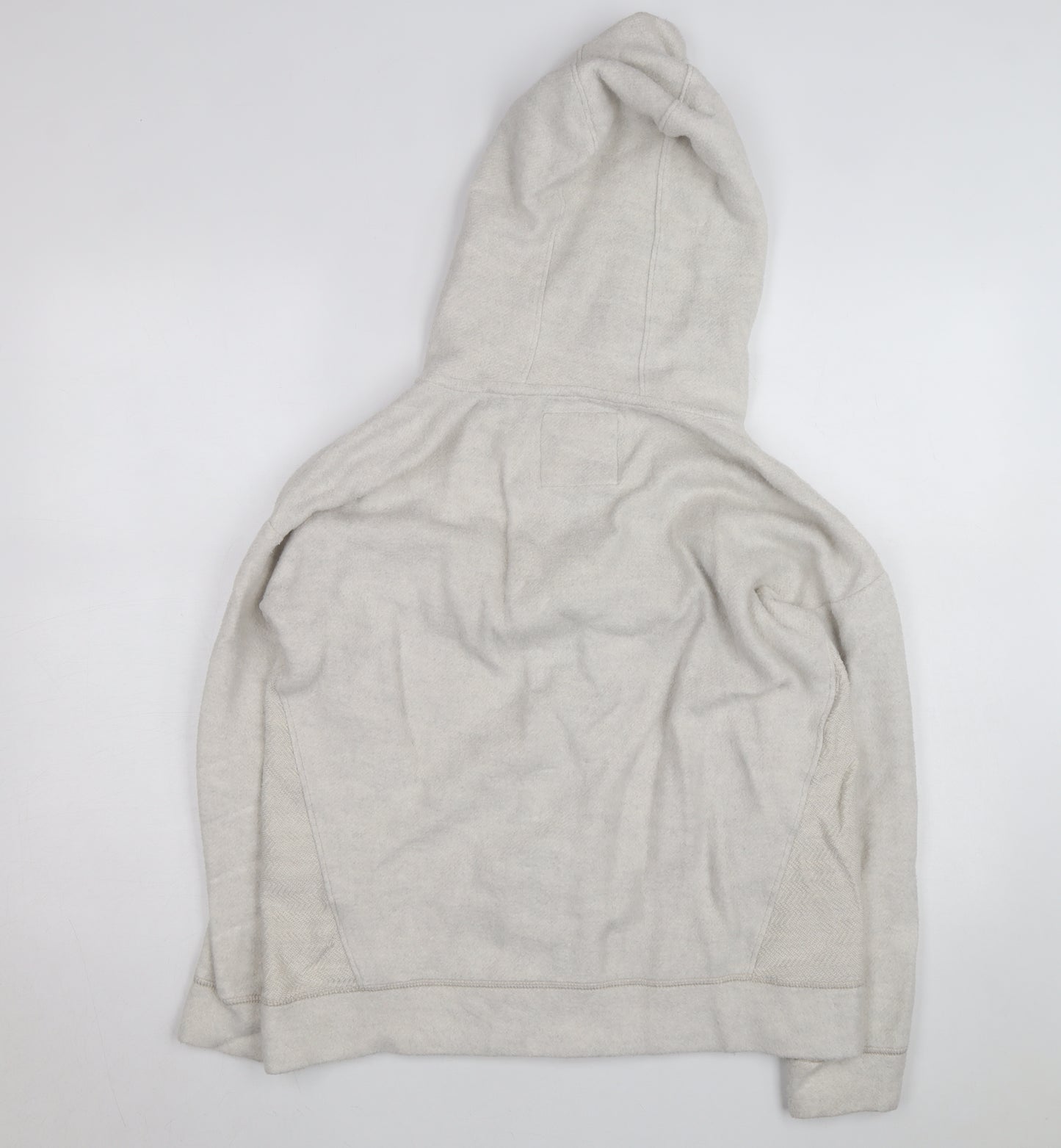 Fat Face Men's Beige Full Zip Hoodie Size M Cotton Knit