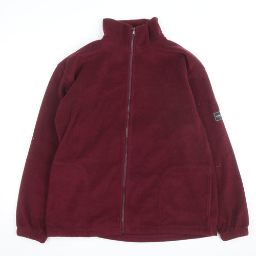 Geese & Gander Men's Burgundy Fleece Windbreaker Jacket Size L