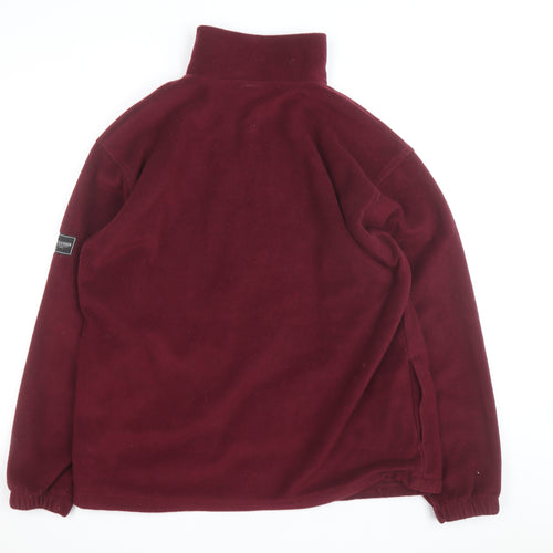 Geese & Gander Men's Burgundy Fleece Windbreaker Jacket Size L