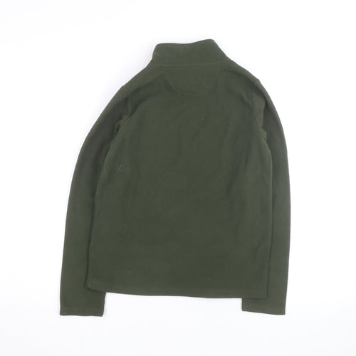 Peter Storm Boys Green 11-12 Years Fleece 1/4 Zip Sweatshirt