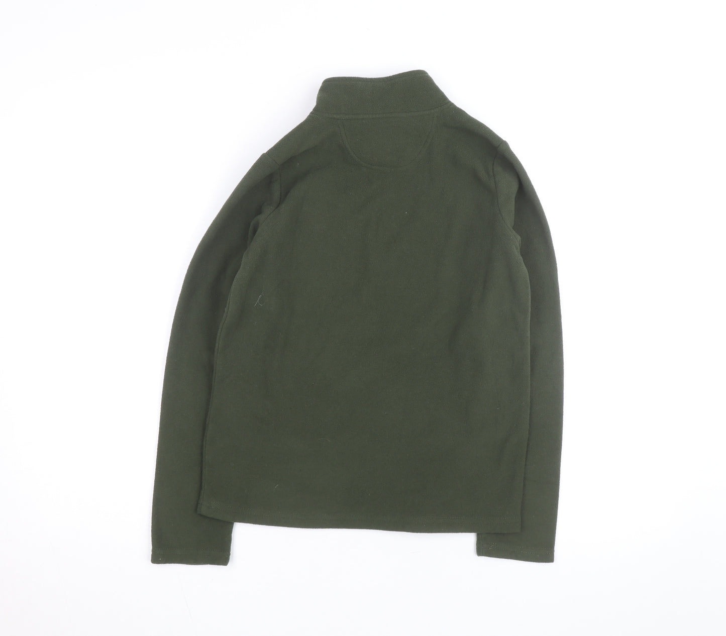 Peter Storm Boys Green 11-12 Years Fleece 1/4 Zip Sweatshirt
