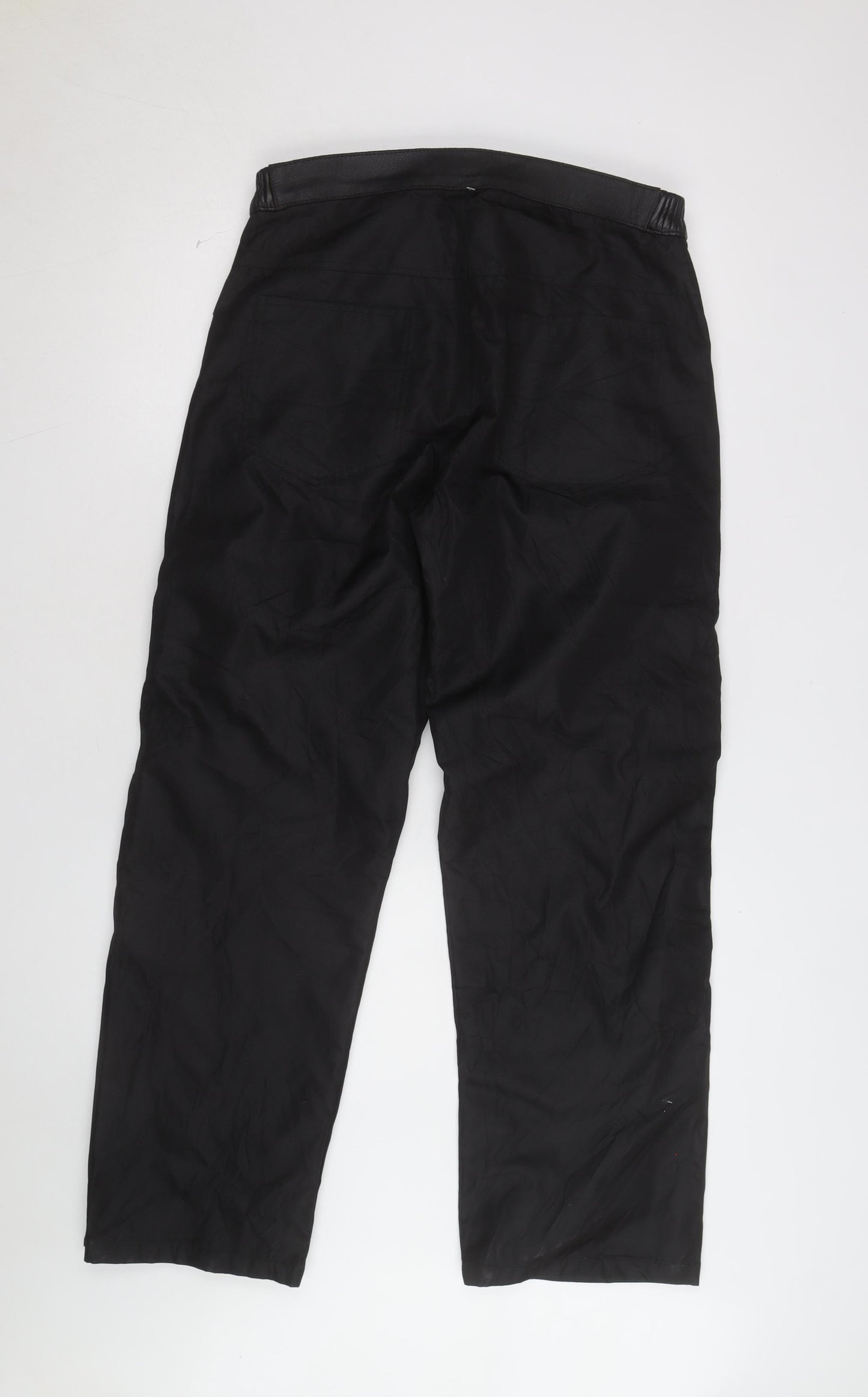 GOGI Men's Black 32 Cargo Workwear Trousers with Buckle Belt