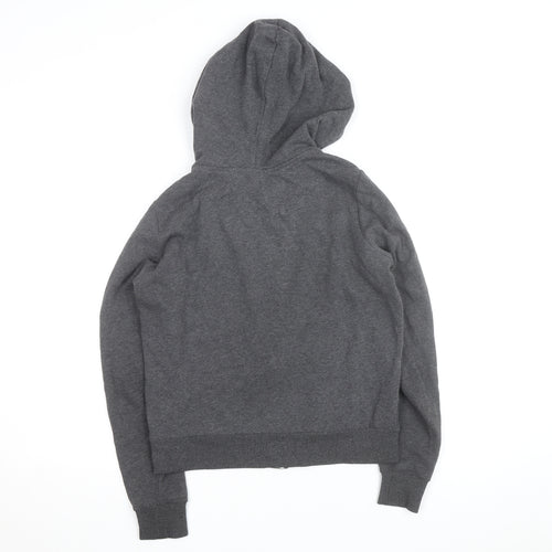 H&M Men’s Grey Full Zip Hoodie Size S Regular Fit Cotton Blend