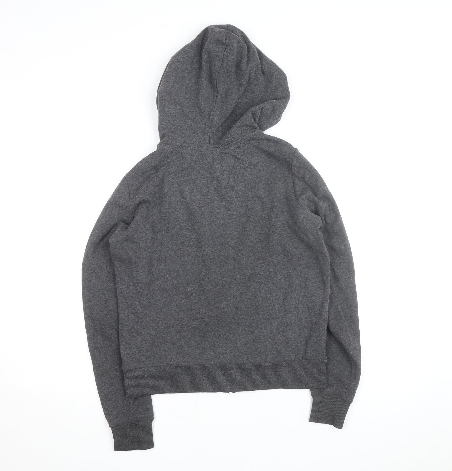 H&M Men’s Grey Full Zip Hoodie Size S Regular Fit Cotton Blend