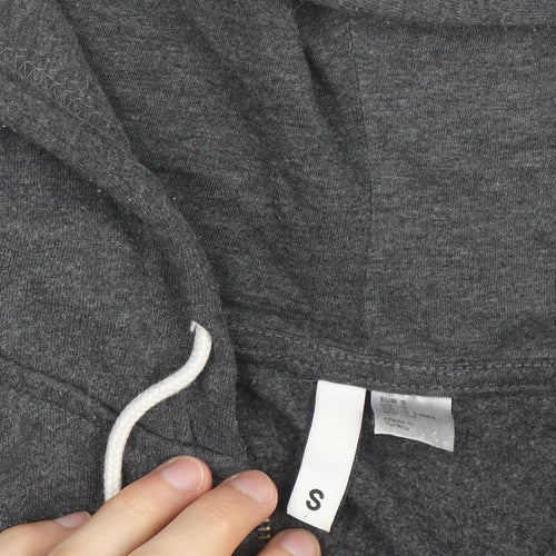 H&M Men’s Grey Full Zip Hoodie Size S Regular Fit Cotton Blend