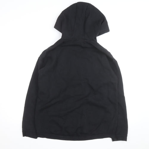 Adidas Womens Black Pullover Hoodie Size S Logo Graphic Hooded Sweatshirt