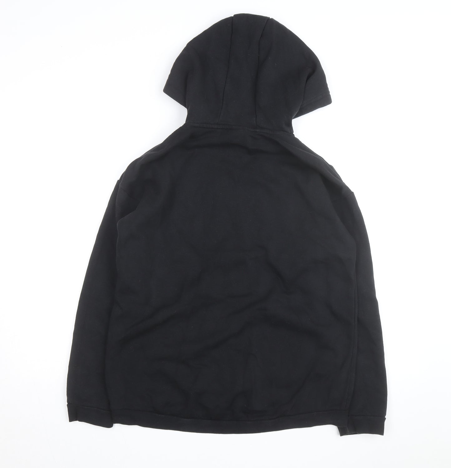 Adidas Womens Black Pullover Hoodie Size S Logo Graphic Hooded Sweatshirt