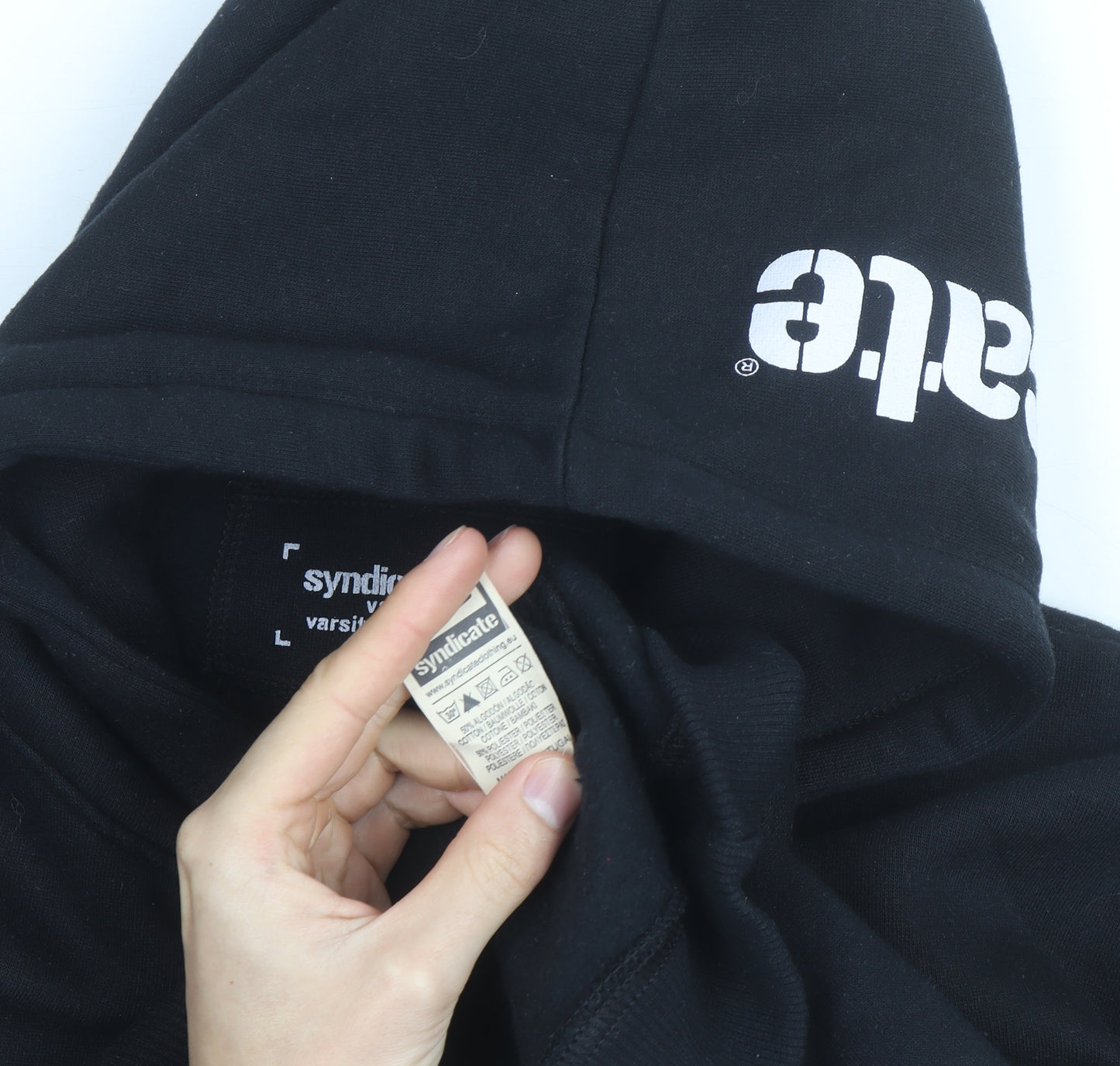 Syndicate Varsity Trip 09 Black Men's Pullover Hoodie Size S
