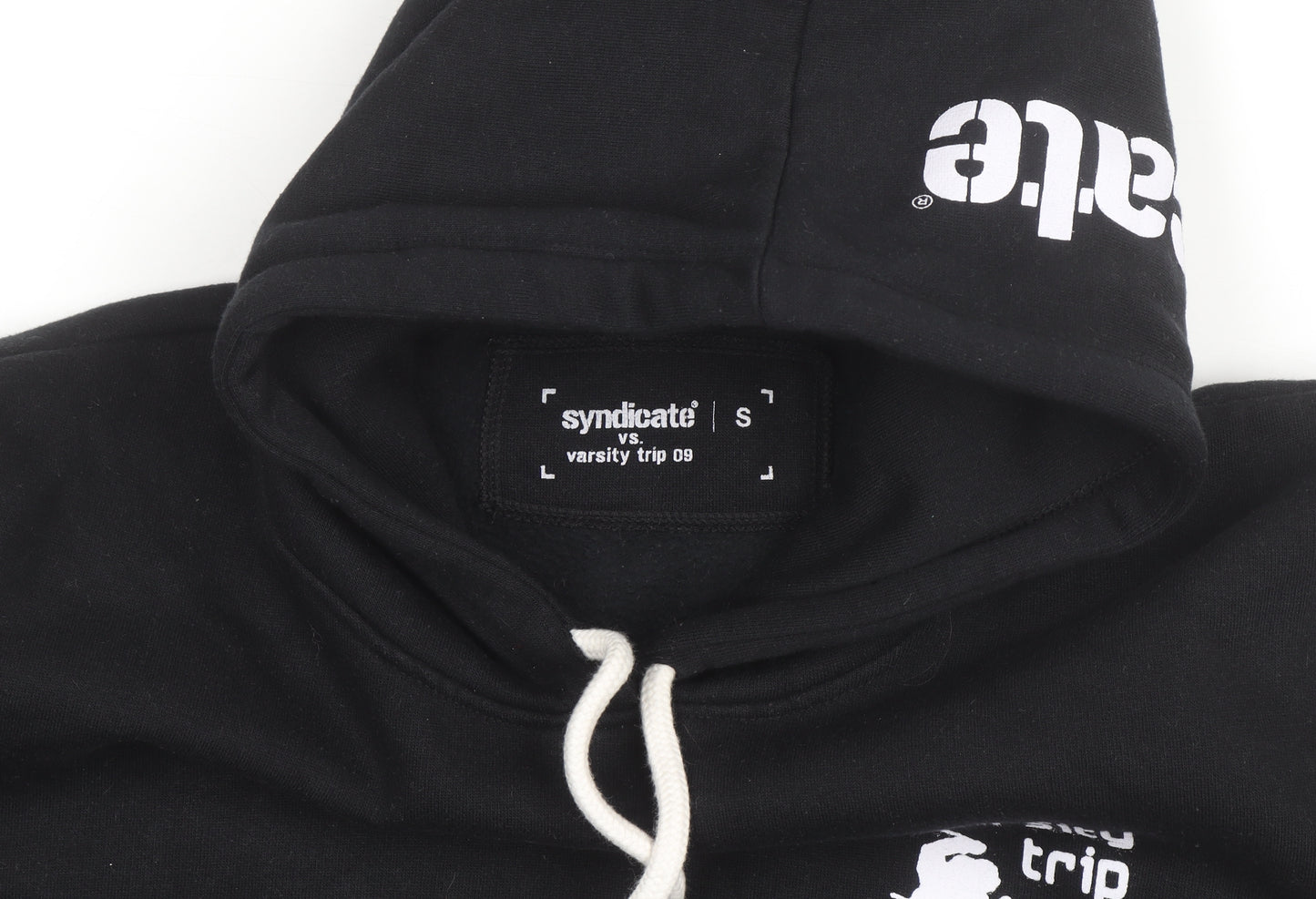 Syndicate Varsity Trip 09 Black Men's Pullover Hoodie Size S