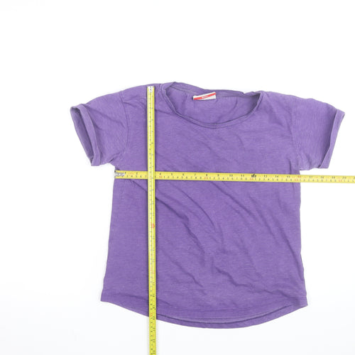 New Balance Women's Purple Short Sleeve Cotton T-Shirt Size S