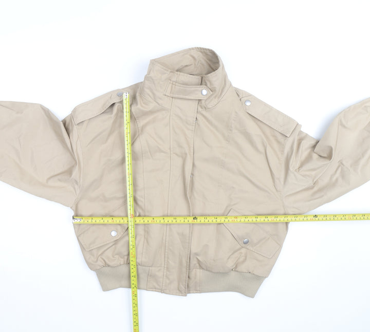 Marks and Spencer Men’s Beige Bomber Jacket M Cotton Blend