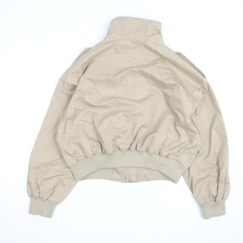 Marks and Spencer Men’s Beige Bomber Jacket M Cotton Blend