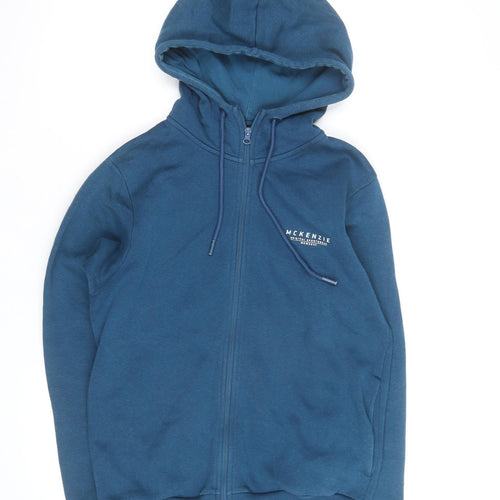McKenzie Men's Blue Full Zip Hoodie Size M Hooded Sweatshirt
