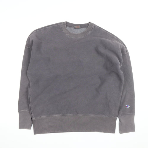 Champion Men's Grey Crew Neck Pullover Sweatshirt Size S