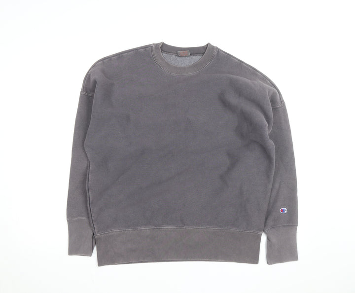 Champion Men's Grey Crew Neck Pullover Sweatshirt Size S