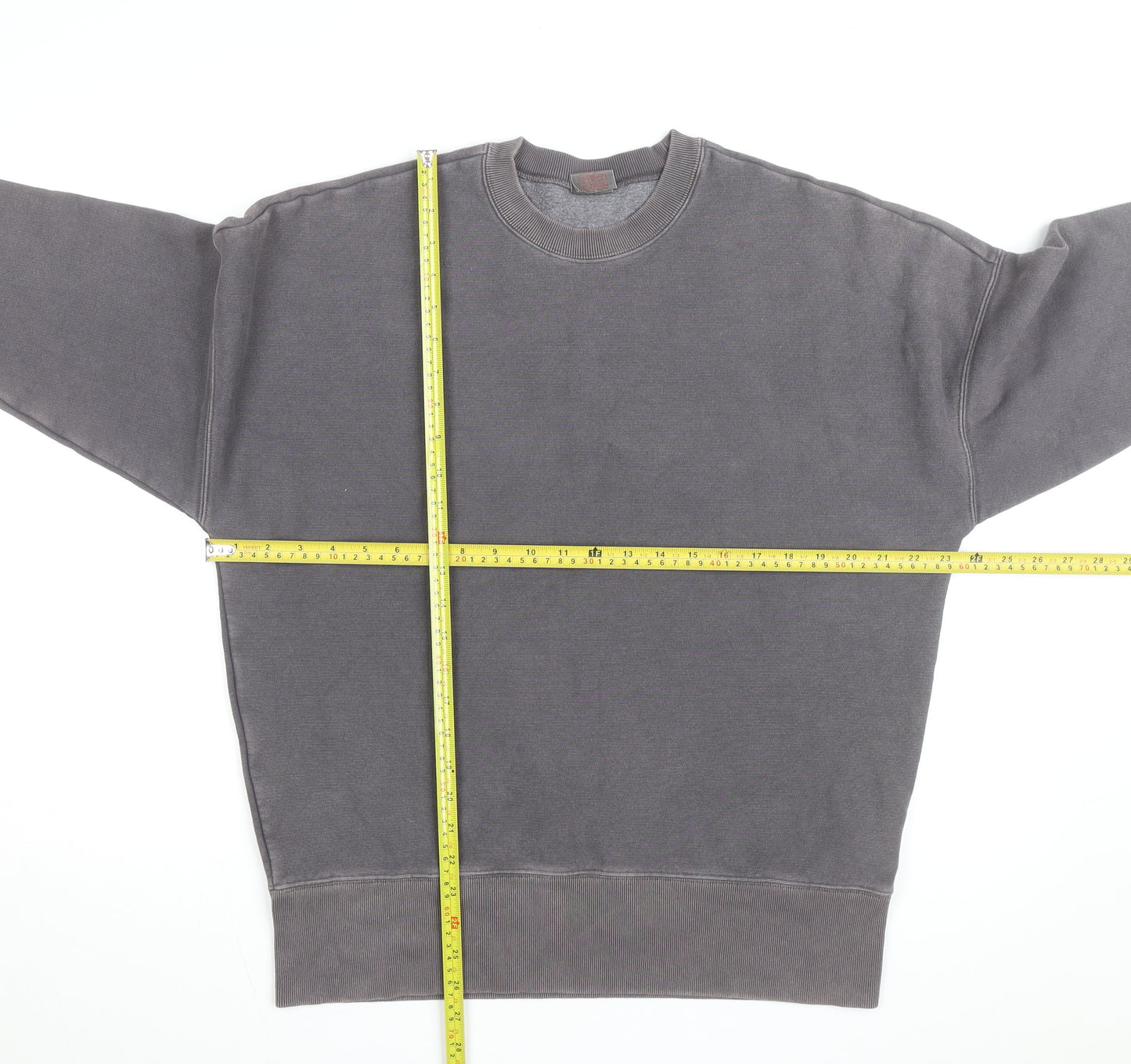 Champion Men's Grey Crew Neck Pullover Sweatshirt Size S