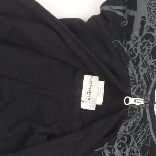 Disney Women’s Black Full Zip Hoodie Jack Skellington Size L Gothic Style