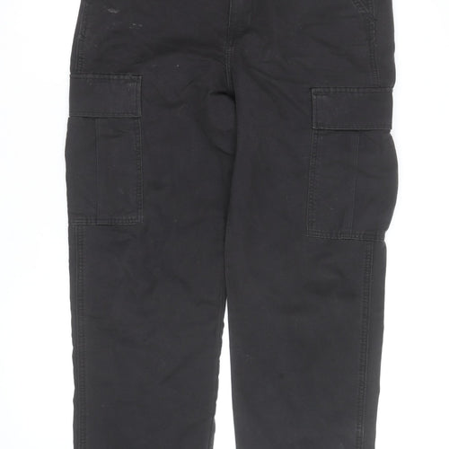 Levi's Men's Black Cargo Straight Trousers M Regular Fit